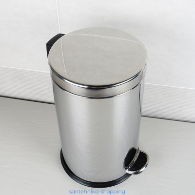 Купить Ведро с крышкой (8 л) Fixsen, хром FX-34024A