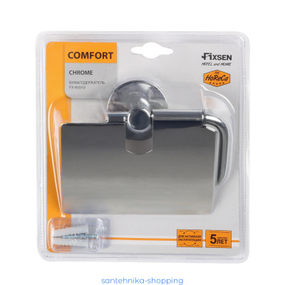 Купить Бумагодержатель с крышкой хром Fixsen Comfort Chrome FX-85010