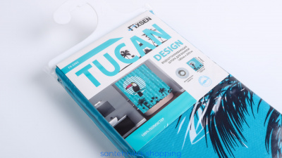 Купить Шторка для ванной Fixsen Tucan FX-2502, без колец