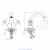 Смеситель DECOROOM DR54011 двуручный для умывальника монолитный Смеситель DECOROOM DR54011 двуручный для умывальника монолитный