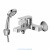 Смеситель DECOROOM DR23036 одноручный  для ванны с коротким изливом