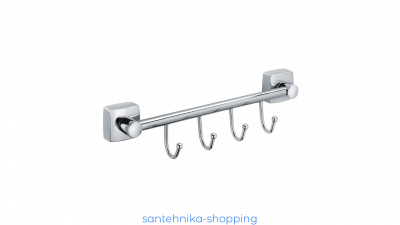 Купить Планка 4 крючка Fixsen Kvadro FX-61305В-4